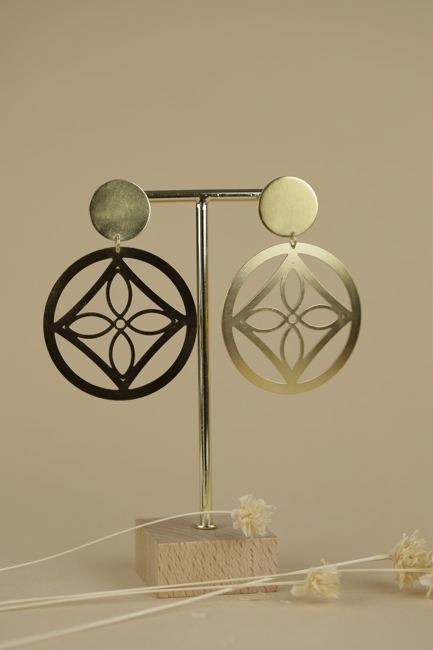 Boucles d'oreilles Charlotte -Puce