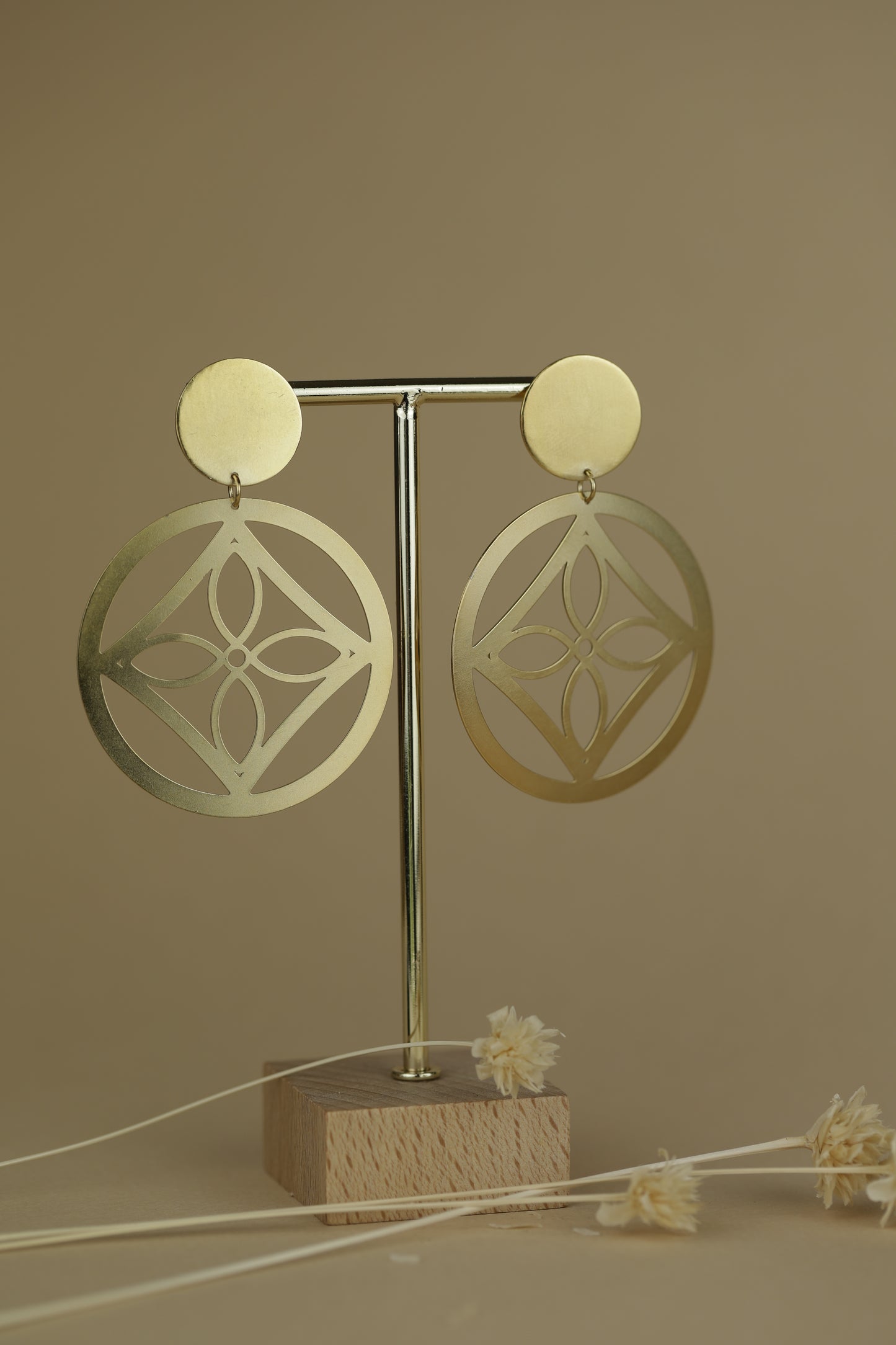Boucles d'oreilles Charlotte -Puce