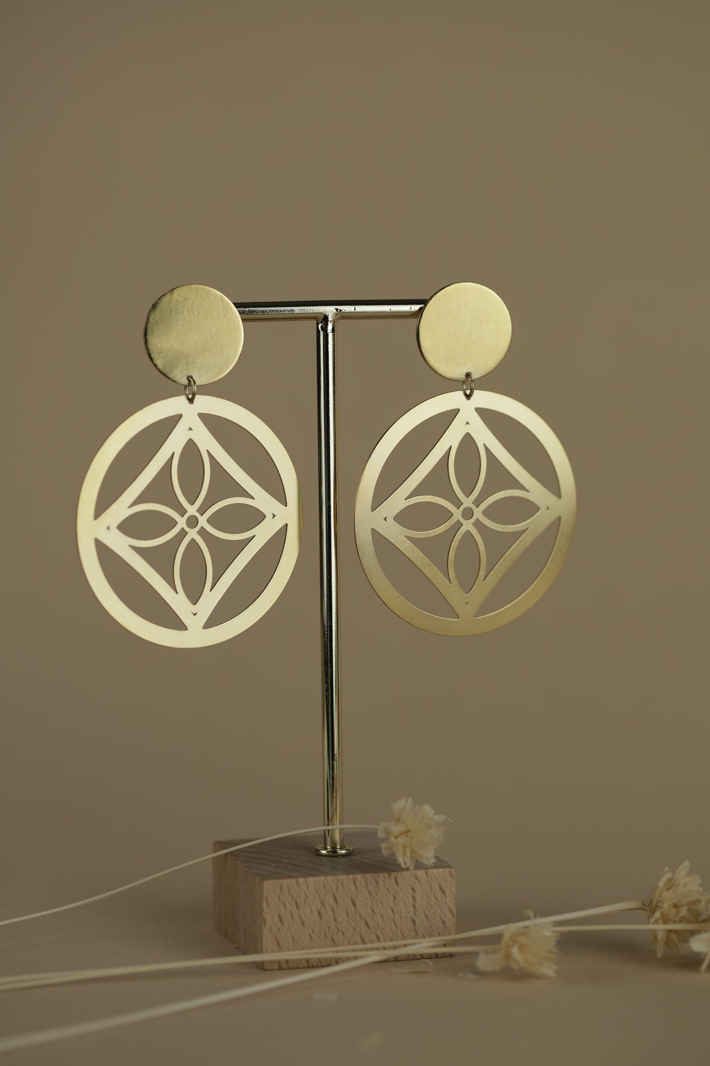 Boucles d'oreilles Charlotte -Puce