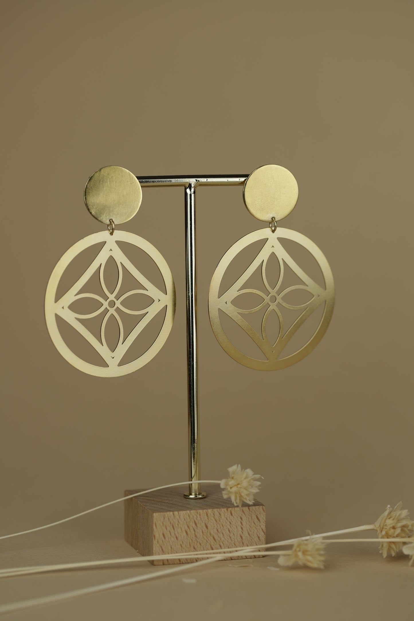 Boucles d'oreilles Charlotte -Puce