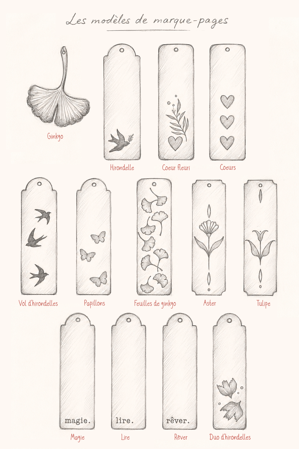 Marque-pages en laiton